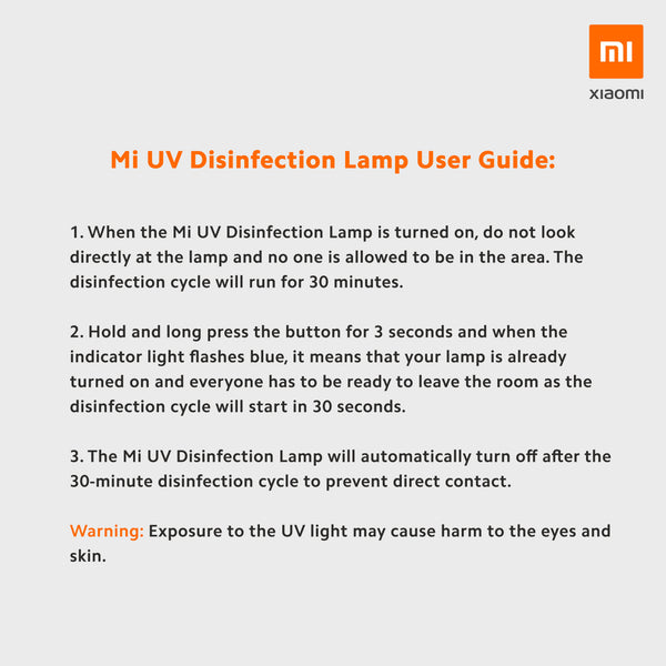 Mi UV Disinfection Light