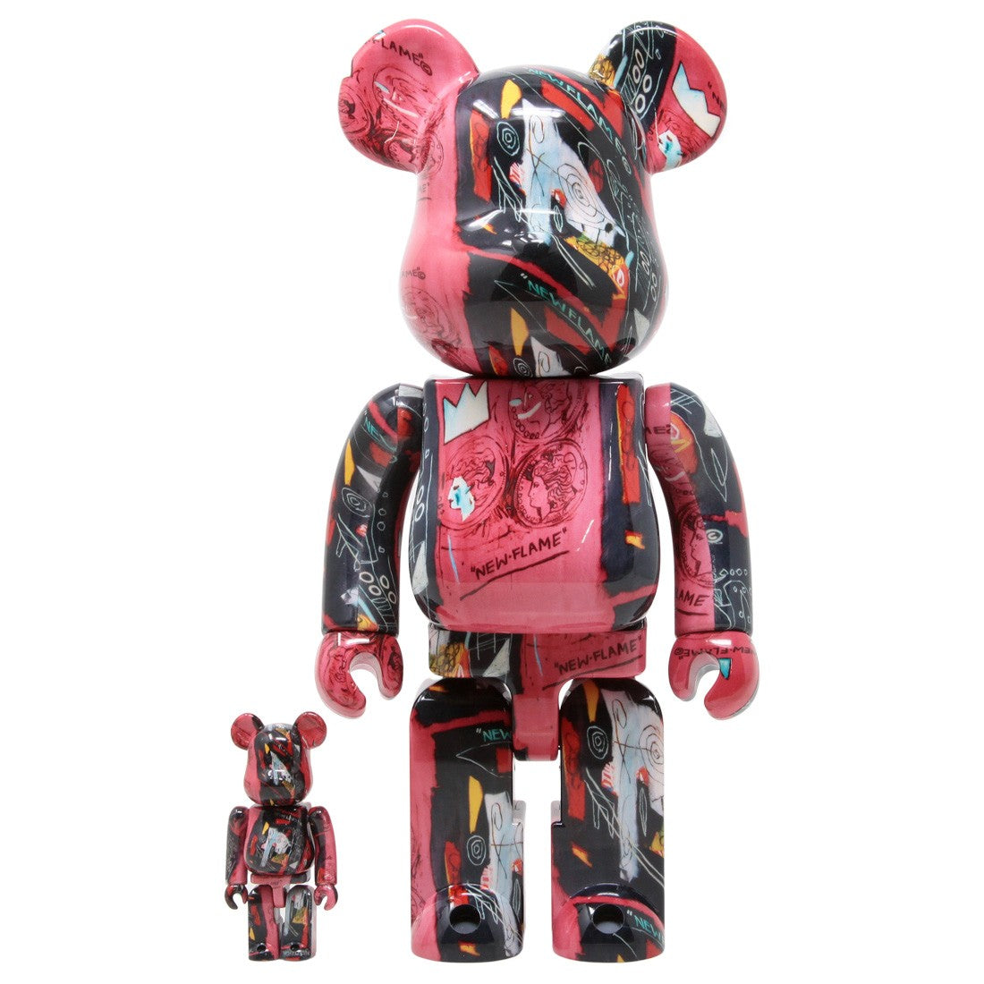 Bearbrick Andy Warhol x JEAN-MICHEL BASQUIAT #1 100% & 400%