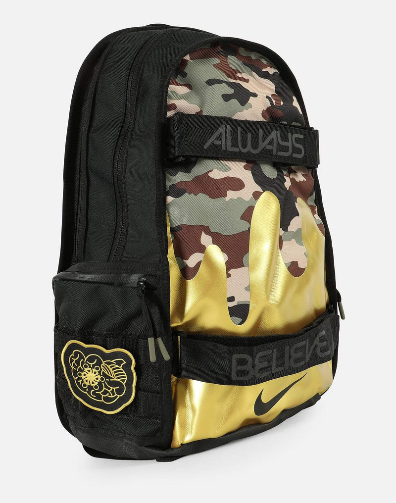 Nike Aiden's Doenbecher Freestyle Backpack Black Gold Camo