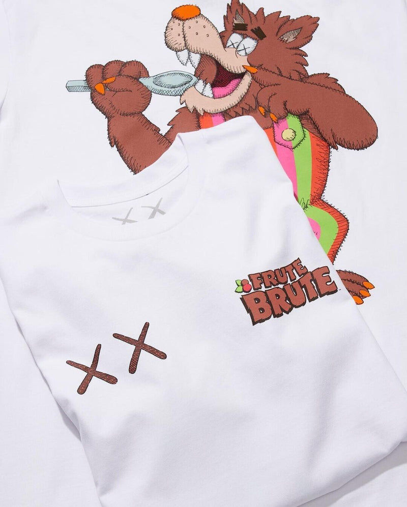 KAWS x Monsters Frute Brute T-shirt White