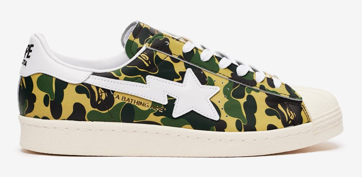 Adidas Superstar Bape ABC  Camo Green