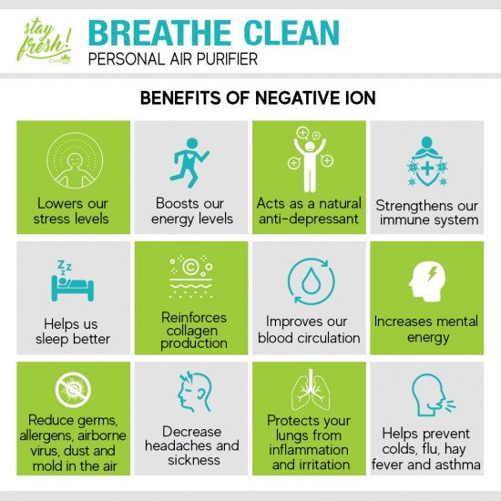 UV Care Stay Fresh Breathe Clean Portable Air Purifier
