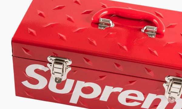 Supreme Diamond Plate Tool Box Red