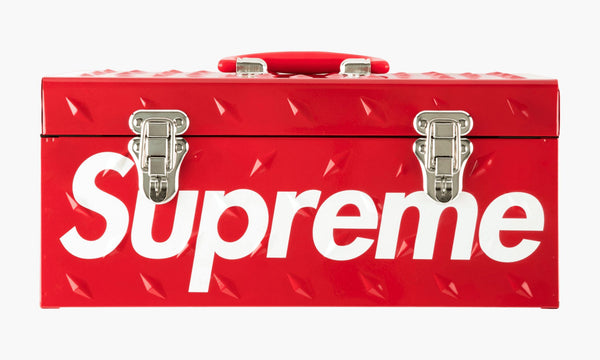 Supreme Diamond Plate Tool Box Red