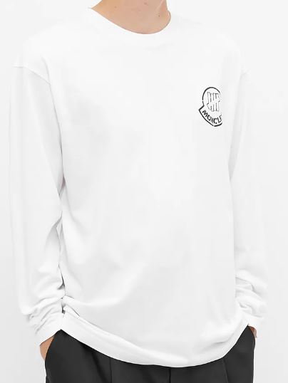 Moncler genius 2 1952 X Undefeated long sleeve white tshirt